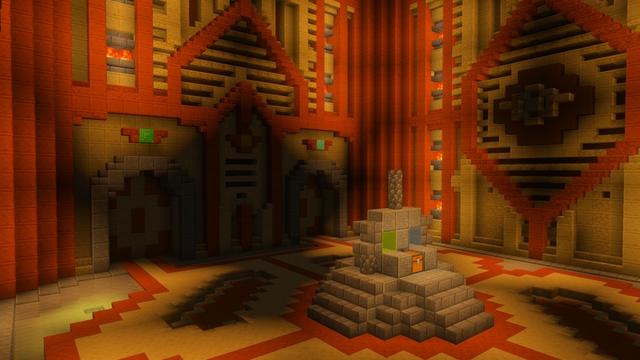 Screenshot of the Minecraft Bedrock Marketplace product Pyramidion created by Razzleberries.