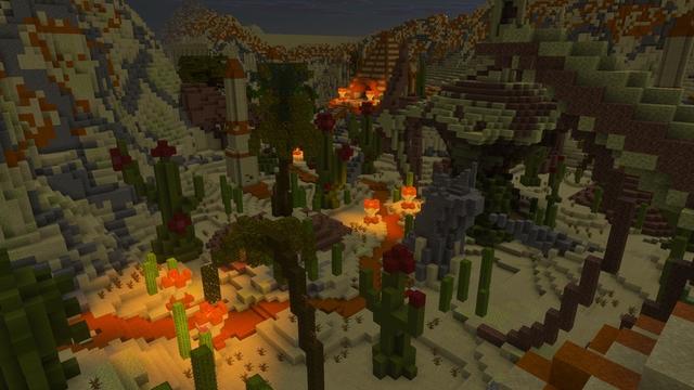 Screenshot of the Minecraft Bedrock Marketplace product Pyramidion created by Razzleberries.