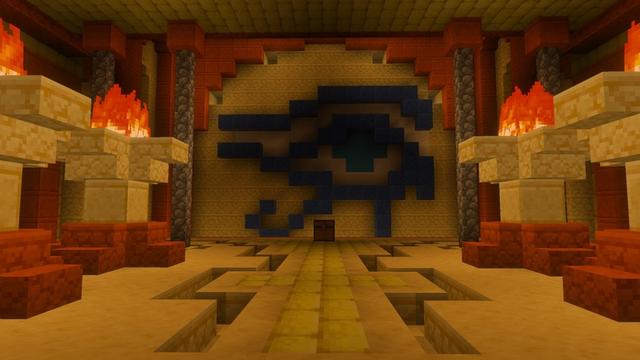 Screenshot of the Minecraft Bedrock Marketplace product Pyramidion created by Razzleberries.