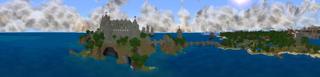 Panorama of the Minecraft Bedrock Marketplace product Quest for Addlecliff created by Razzleberries.