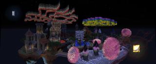 Panorama of the Minecraft Bedrock Marketplace product Questland created by Razzleberries.