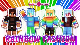 Thumbnail of the Minecraft Bedrock Marketplace product Rainbow Fashion created by Razzleberries.