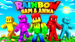 Thumbnail of the Minecraft Bedrock Marketplace product Rainbow Sam and Anna created by Razzleberries.