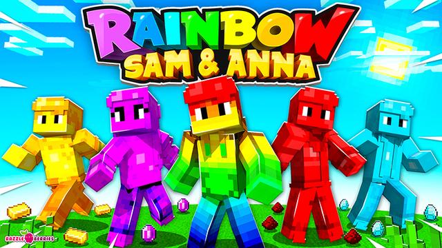 Thumbnail of the Minecraft Bedrock Marketplace product Rainbow Sam and Anna created by Razzleberries.