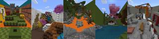 Panorama of the Minecraft Bedrock Marketplace product Raining Arrows created by Razzleberries.