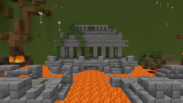 Screenshot of the Minecraft Bedrock Marketplace product Raining Arrows created by Razzleberries.