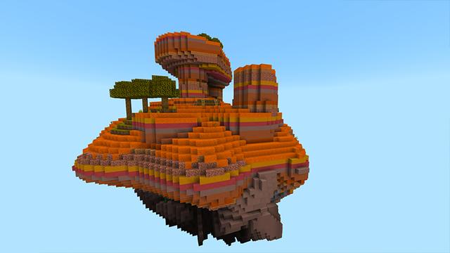 Screenshot of the Minecraft Bedrock Marketplace product Realistic Skyblock created by Razzleberries.