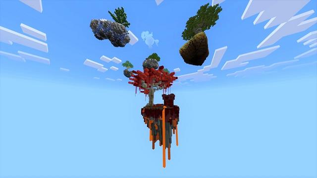 Screenshot of the Minecraft Bedrock Marketplace product Realistic Skyblock created by Razzleberries.