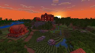 Screenshot of the Minecraft Bedrock Marketplace product Redstone Mansion created by Razzleberries.