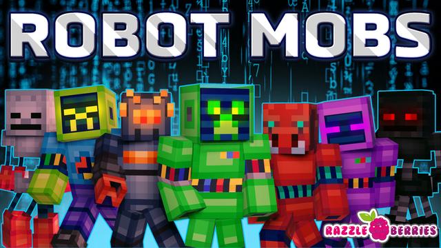 Thumbnail of the Minecraft Bedrock Marketplace product Robot Mobs created by Razzleberries.