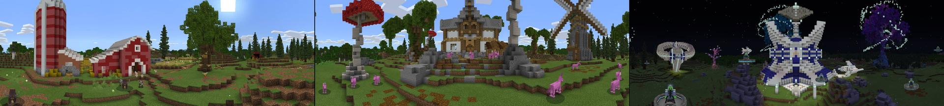 Panorama of the Minecraft Bedrock Marketplace product Roleplay created by Razzleberries.