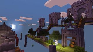 Screenshot of the Minecraft Bedrock Marketplace product Run Lucky Block created by Razzleberries.