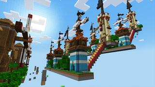 Screenshot of the Minecraft Bedrock Marketplace product Run Lucky Block created by Razzleberries.