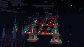 Screenshot of the Minecraft Bedrock Marketplace product Run Lucky Block created by Razzleberries.