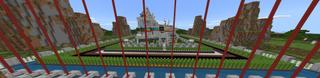 Panorama of the Minecraft Bedrock Marketplace product Safest House Ever created by Razzleberries.