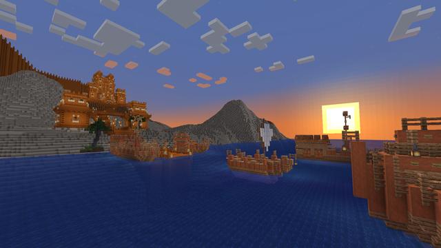 Screenshot of the Minecraft Bedrock Marketplace product Sand City created by Razzleberries.