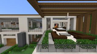 Screenshot of the Minecraft Bedrock Marketplace product Seaside Mansion Villa created by Razzleberries.