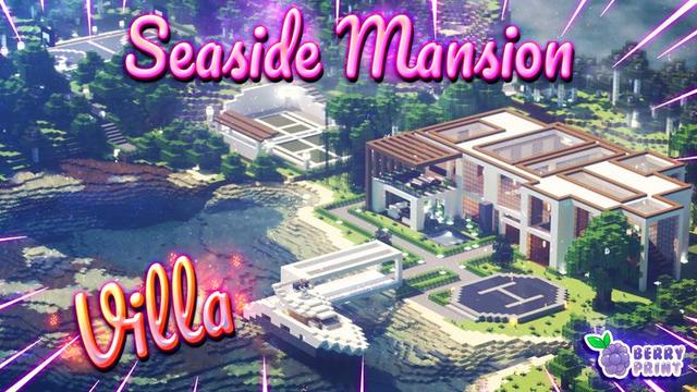 Thumbnail of the Minecraft Bedrock Marketplace product Seaside Mansion Villa created by Razzleberries.