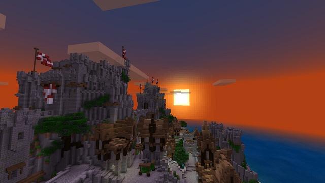 Screenshot of the Minecraft Bedrock Marketplace product Seaview Castle created by Razzleberries.