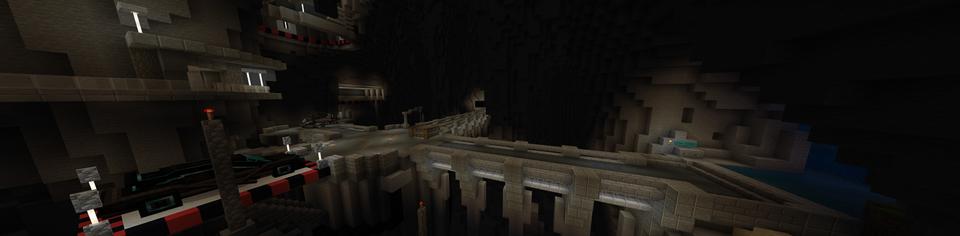 Panorama of the Minecraft Bedrock Marketplace product Secret Bat Base created by Razzleberries.