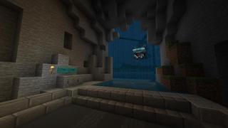 Screenshot of the Minecraft Bedrock Marketplace product Secret Bat Base created by Razzleberries.