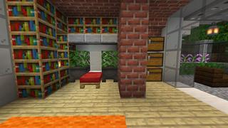 Screenshot of the Minecraft Bedrock Marketplace product Secret Bed Base created by Razzleberries.
