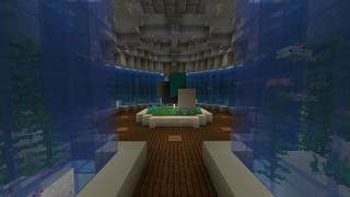 Screenshot of the Minecraft Bedrock Marketplace product Secret Bed Base created by Razzleberries.