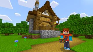 Screenshot of the Minecraft Bedrock Marketplace product Secret Bookshelf Base created by Razzleberries.