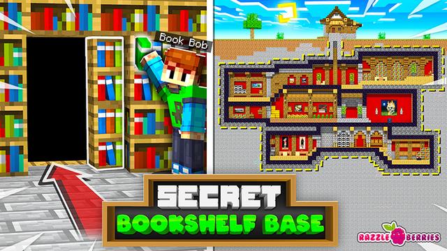 Thumbnail of the Minecraft Bedrock Marketplace product Secret Bookshelf Base created by Razzleberries.