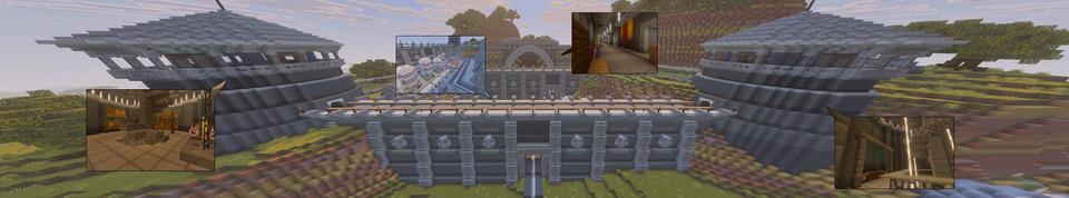 Panorama of the Minecraft Bedrock Marketplace product Secret Laboratory Bunker created by Razzleberries.