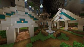 Screenshot of the Minecraft Bedrock Marketplace product Secret Mountain Base created by Razzleberries.