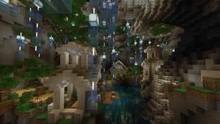 Screenshot of the Minecraft Bedrock Marketplace product Secret Mountain Base created by Razzleberries.