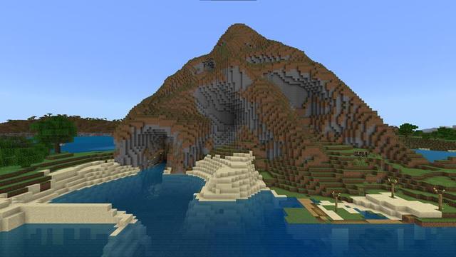 Screenshot of the Minecraft Bedrock Marketplace product Secret Mountain Base created by Razzleberries.