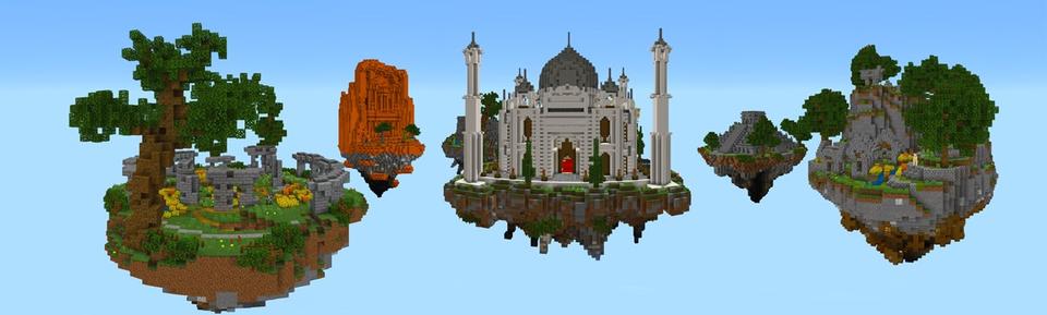 Panorama of the Minecraft Bedrock Marketplace product Seven Wonders created by Razzleberries.