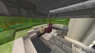 Screenshot of the Minecraft Bedrock Marketplace product Simple Spawns Alien Base created by Razzleberries.