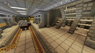 Screenshot of the Minecraft Bedrock Marketplace product Simple Spawns Battle Base created by Razzleberries.
