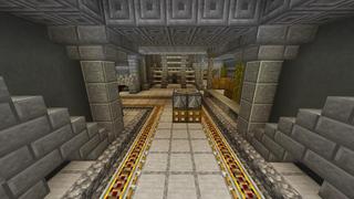 Screenshot of the Minecraft Bedrock Marketplace product Simple Spawns Battle Base created by Razzleberries.