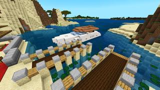 Screenshot of the Minecraft Bedrock Marketplace product Simple Spawns Bungalow Retreat created by Razzleberries.