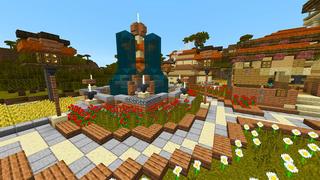 Screenshot of the Minecraft Bedrock Marketplace product Simple Spawns Bungalow Retreat created by Razzleberries.