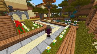 Screenshot of the Minecraft Bedrock Marketplace product Simple Spawns Bungalow Retreat created by Razzleberries.