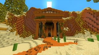 Screenshot of the Minecraft Bedrock Marketplace product Simple Spawns: Desert Temple created by Razzleberries.