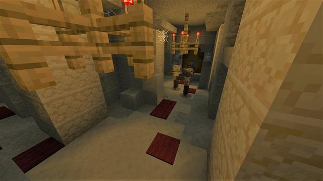Screenshot of the Minecraft Bedrock Marketplace product Simple Spawns: Desert Temple created by Razzleberries.