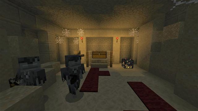 Screenshot of the Minecraft Bedrock Marketplace product Simple Spawns: Desert Temple created by Razzleberries.