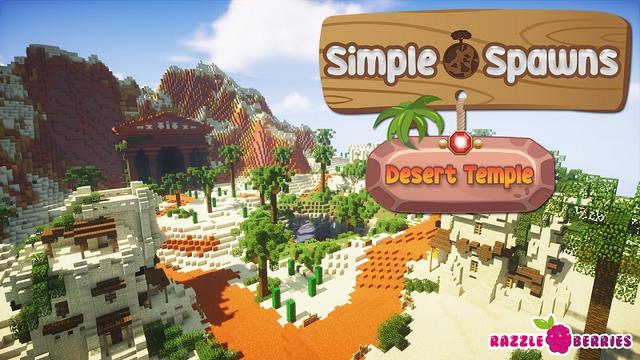 Thumbnail of the Minecraft Bedrock Marketplace product Simple Spawns: Desert Temple created by Razzleberries.