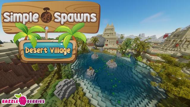Thumbnail of the Minecraft Bedrock Marketplace product Simple Spawns Desert Village created by Razzleberries.