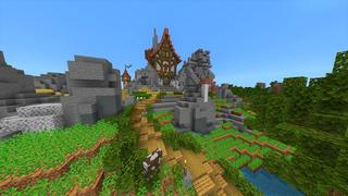 Screenshot of the Minecraft Bedrock Marketplace product Simple Spawns: Fantasy Farm created by Razzleberries.