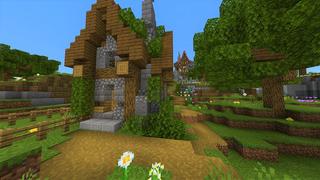 Screenshot of the Minecraft Bedrock Marketplace product Simple Spawns: Fantasy Farm created by Razzleberries.