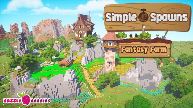 Thumbnail of the Minecraft Bedrock Marketplace product Simple Spawns: Fantasy Farm created by Razzleberries.