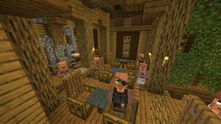 Screenshot of the Minecraft Bedrock Marketplace product Simple Spawns: Forest Fortress created by Razzleberries.