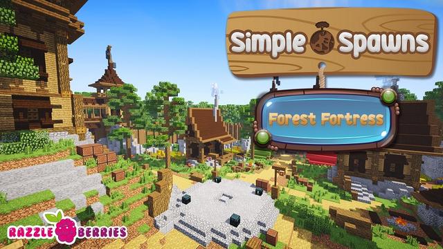 Thumbnail of the Minecraft Bedrock Marketplace product Simple Spawns: Forest Fortress created by Razzleberries.